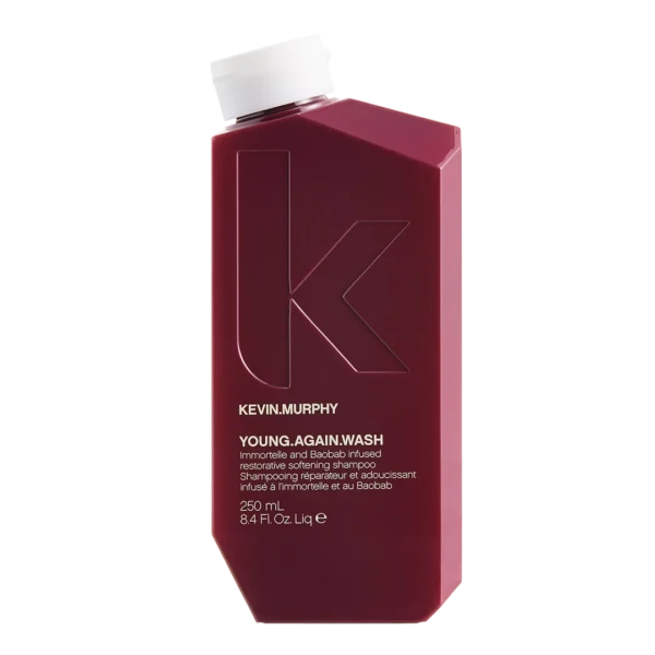 KMU215 KEVIN MURPHY YOUNG.AGAIN.WASH 250ml Immortelle and baobab infused restorative softening shampoo